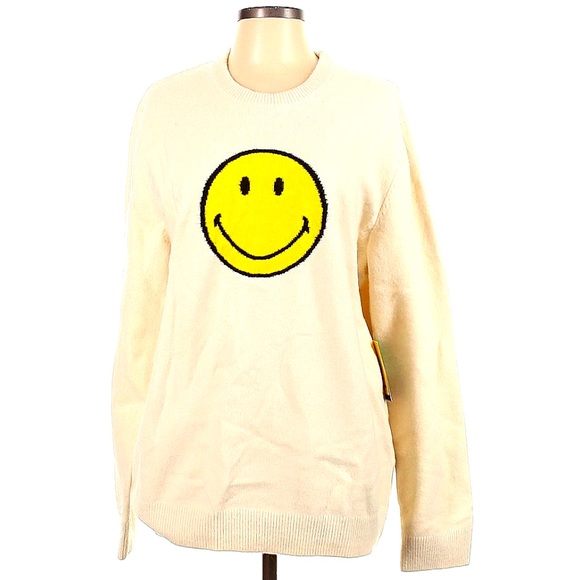 Smiley Pullover Sweater, Size: L - Picture 2 of 3